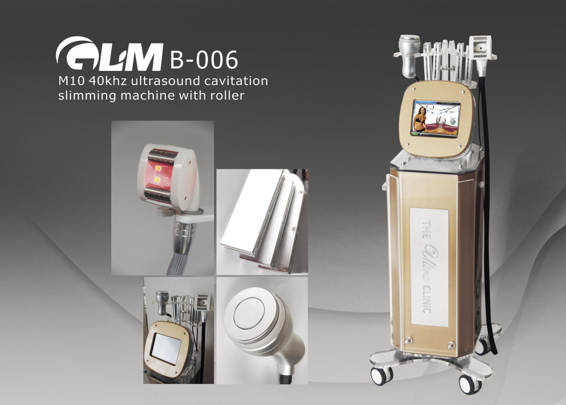 M10 40khz RF دستگاه لاغری اولتراسوند خلاء کاویتاسیون با غلتک برای کاهش وزن